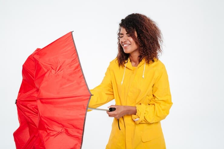 Capa de chuva em pvc forrada