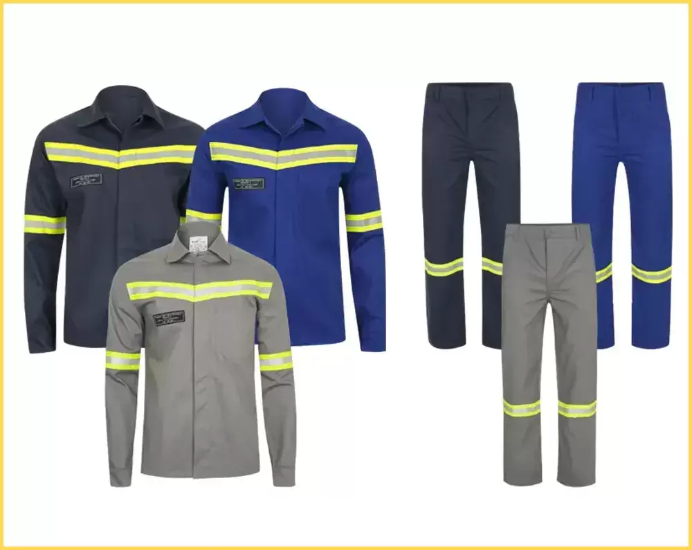 Uniforme de eletricista NR10 para risco 1 e 2
